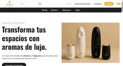 Tienda online Aurea Home USA para el mercado estadounidense